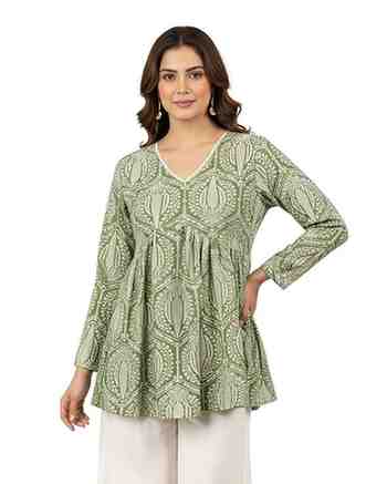 GRECIILOOKS Short Kurti for Women Latest